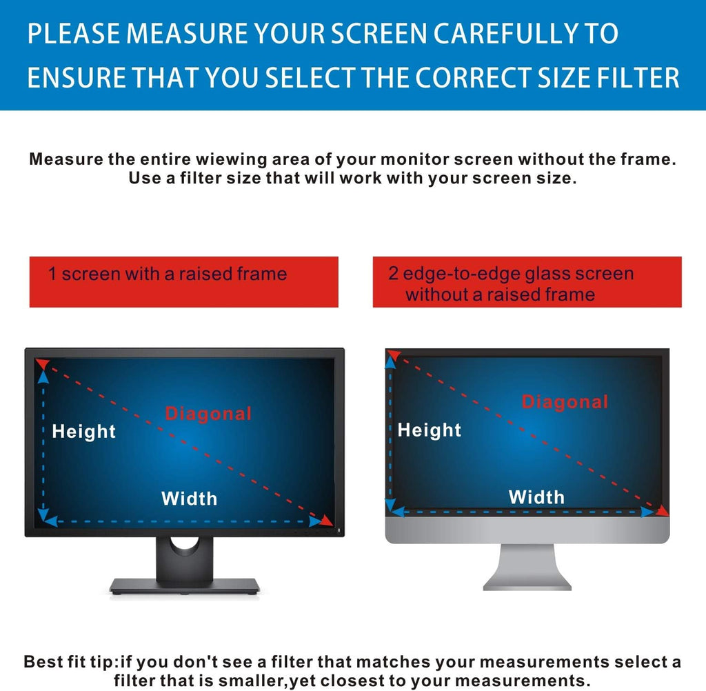 21.5-Inch Widescreen Monitor Privacy Screen Filter, Pack of 2 L3463