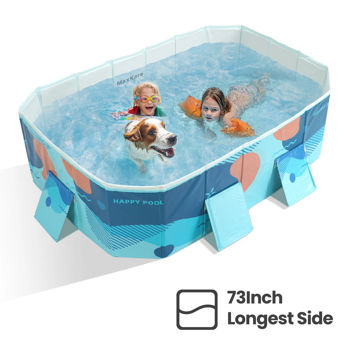 Foldable Swimming Pool Blue T188420