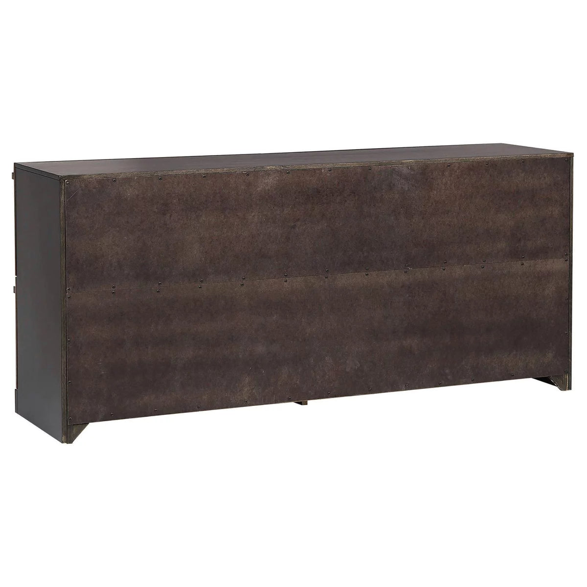 Black and Walnut 4-drawer Dresser X727