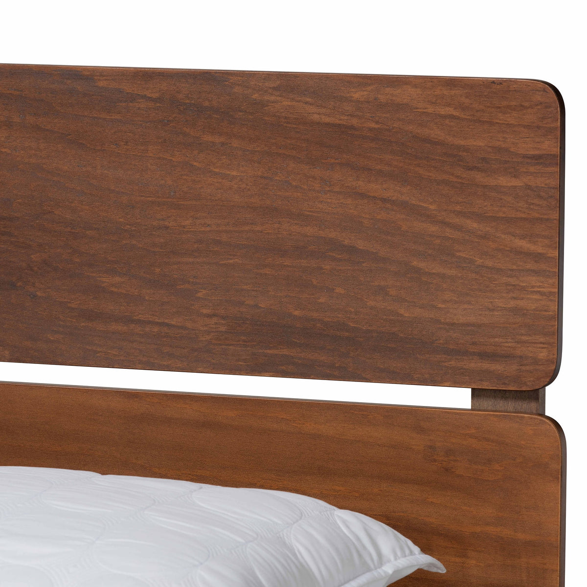 Walnut Brown Wood Full Size Panel Bed V591