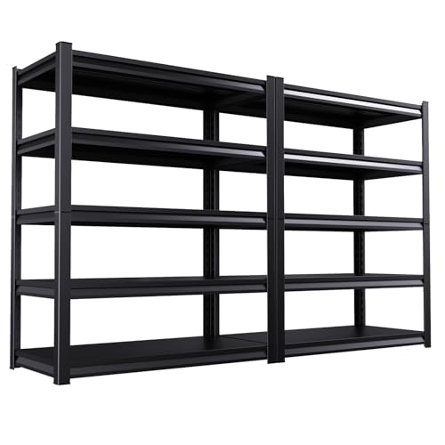 72" H Heavy Duty 5-Tier Adjustable Metal Shelving Unit C365