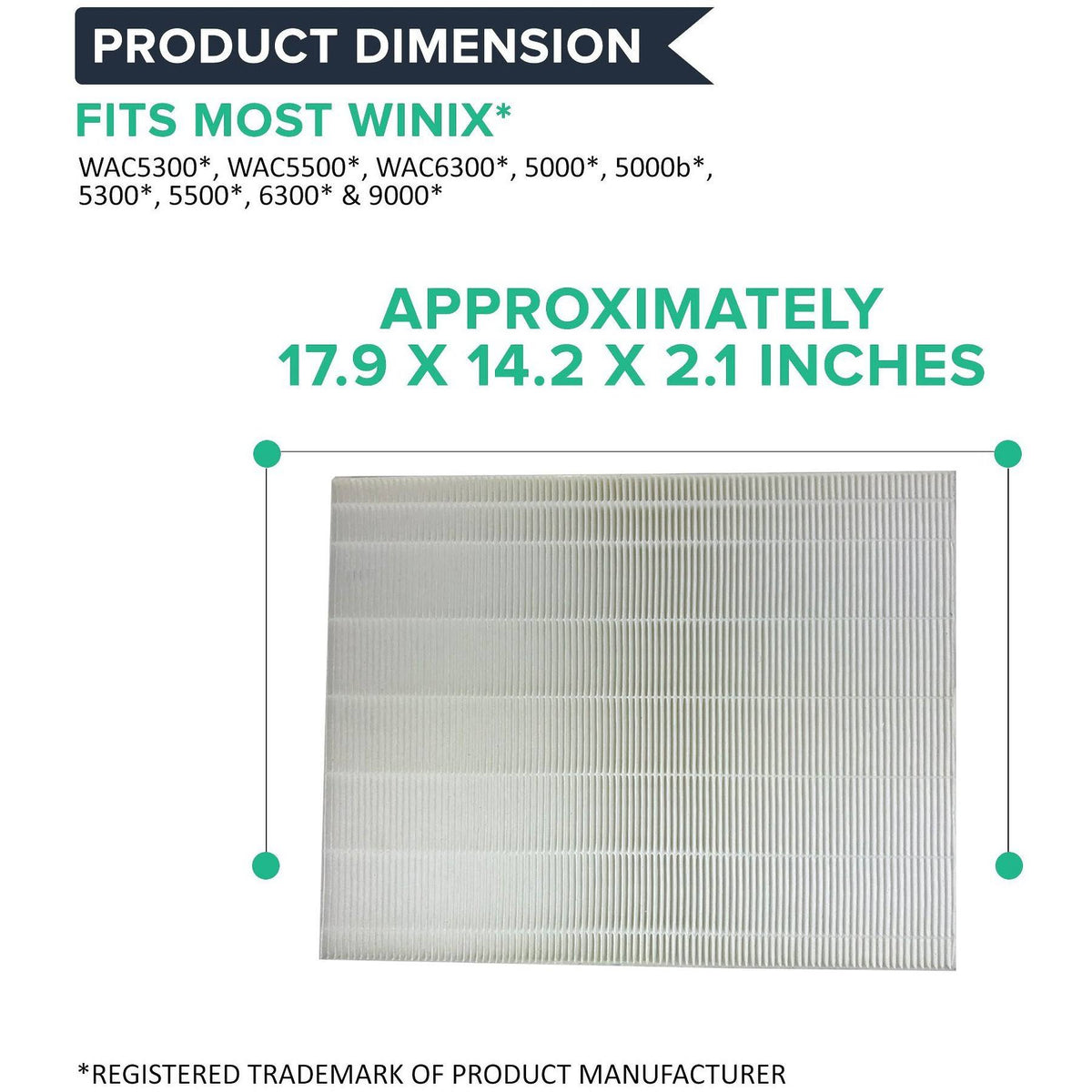 2 Winix-Compatible Replacement Filters Z2193