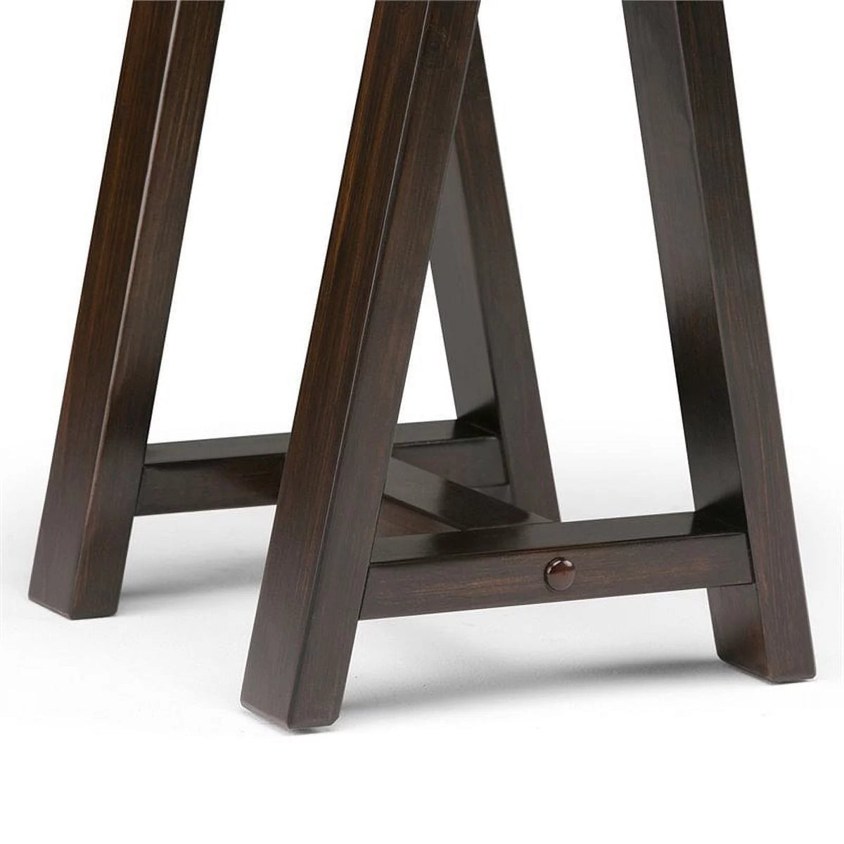 Solid Wood Console Table in Dark Chestnut Brown S18917