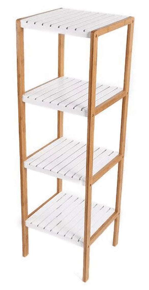 4 Tier Bamboo Storage Shelf Bookshelf A4598