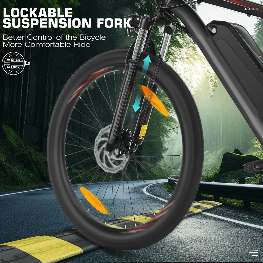 Electric Bike 26 500W 48V 10.4Ah 19.8MPH E9436