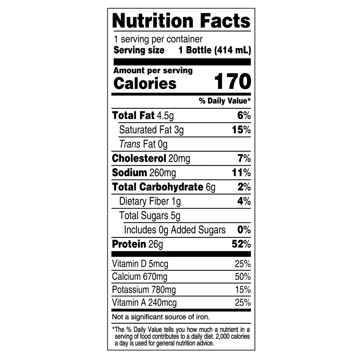 Vanilla Protein Shake 14 fl oz Z292