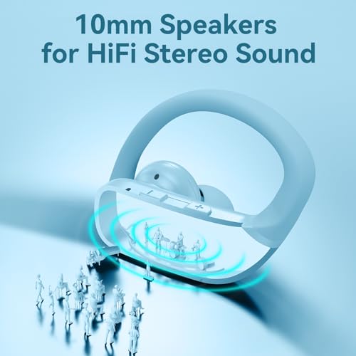 Wireless Bluetooth Earbuds with Earhooks Built-in Mic Black X31041