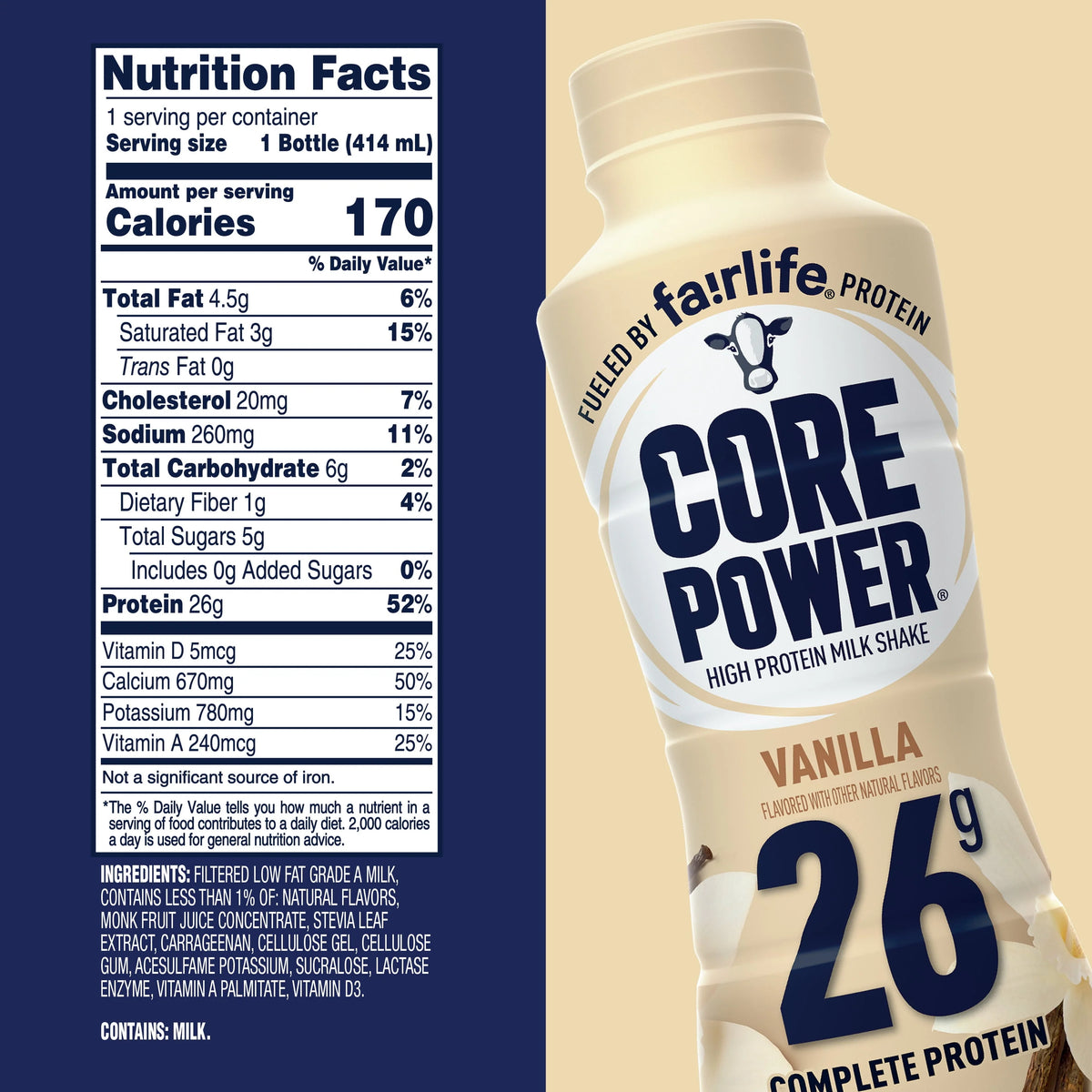 Vanilla Protein Shake 14 fl oz Z292