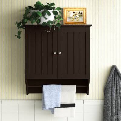 Espresso Wall Mounted Bathroom Cabinet I506