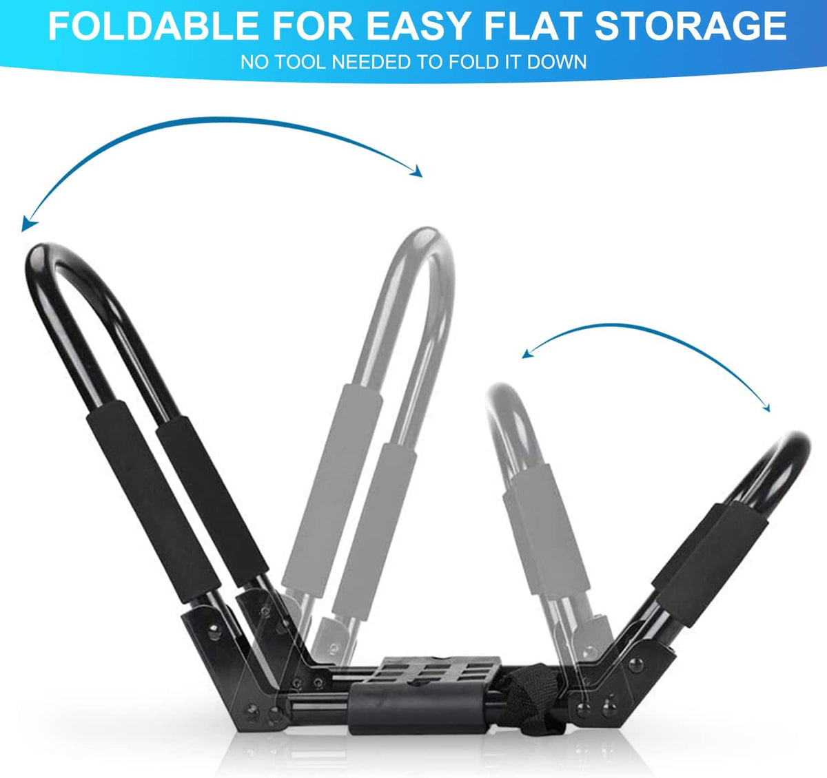 Kayak Roof Rack for 2 Kayaks, SUP, Snowboard, 2 Pairs T882