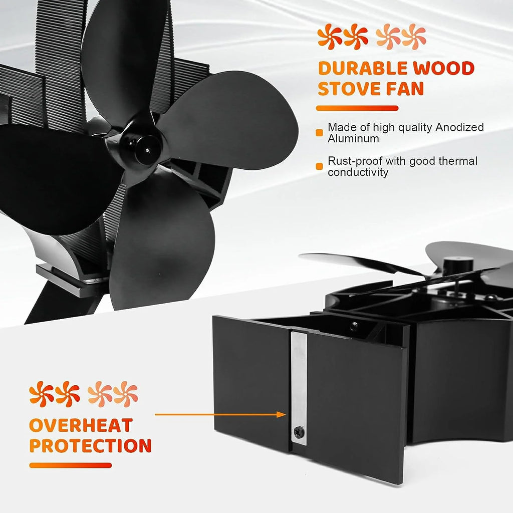 Wood Stove Fan with Additional Bracket H84976