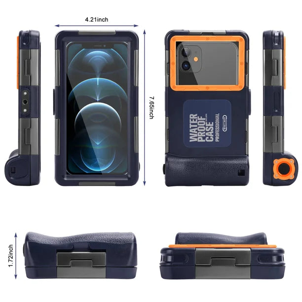 Waterproof Protective Case for Phones Up to 6.9 Inch with Lanyard G914754