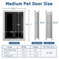 Aluminum Pet Door with Double Panels K19078