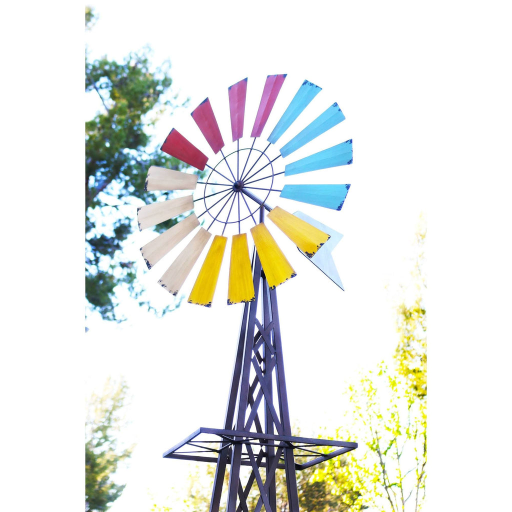 Metal Windmill Garden Stand M350