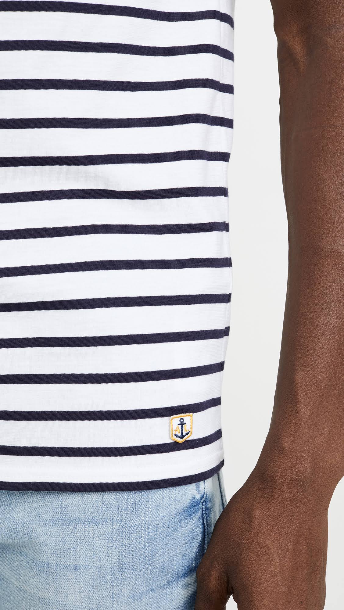 Navy White Mariniere Tee Z3731