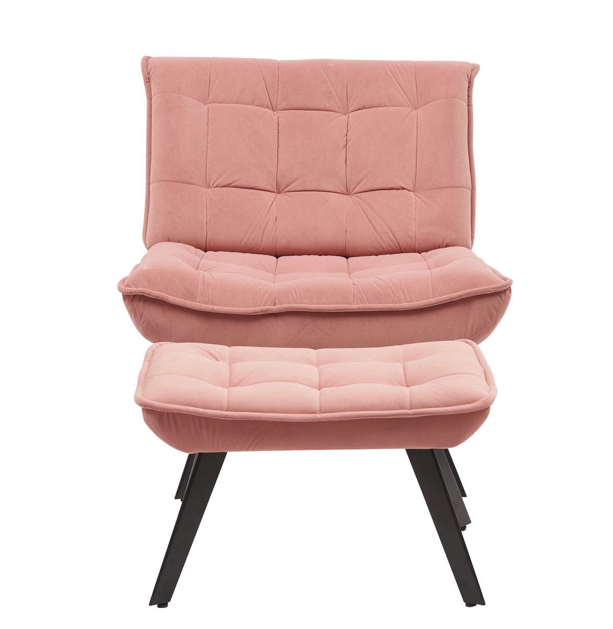 Pink Velvet Accent Chair B192