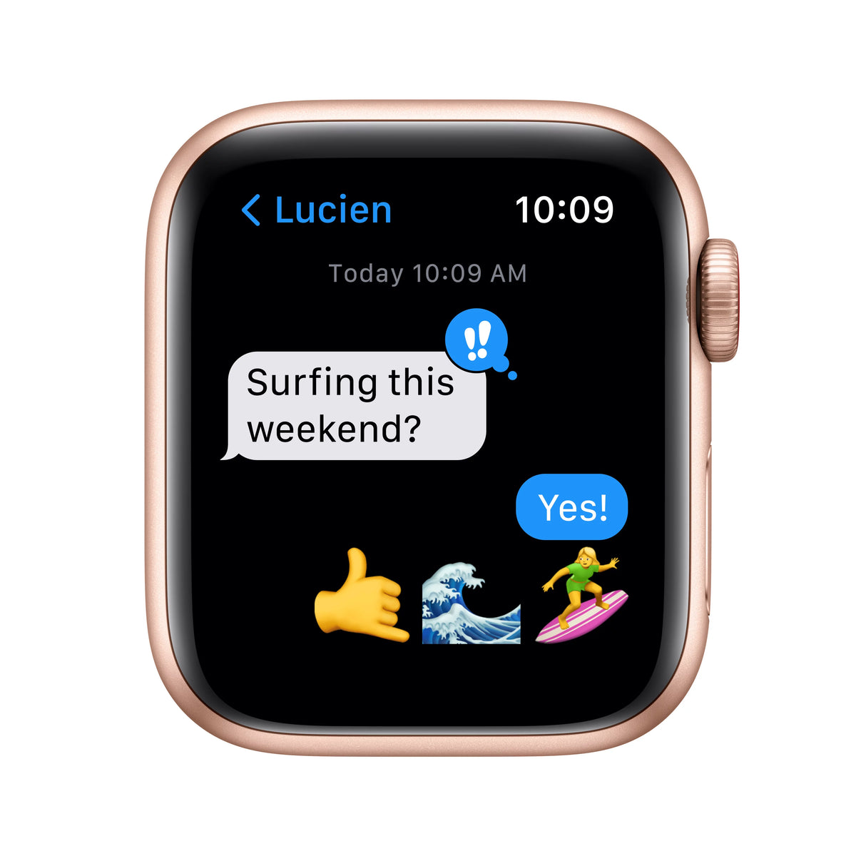 Gold 40mm Smartwatch with Sport Band J9172