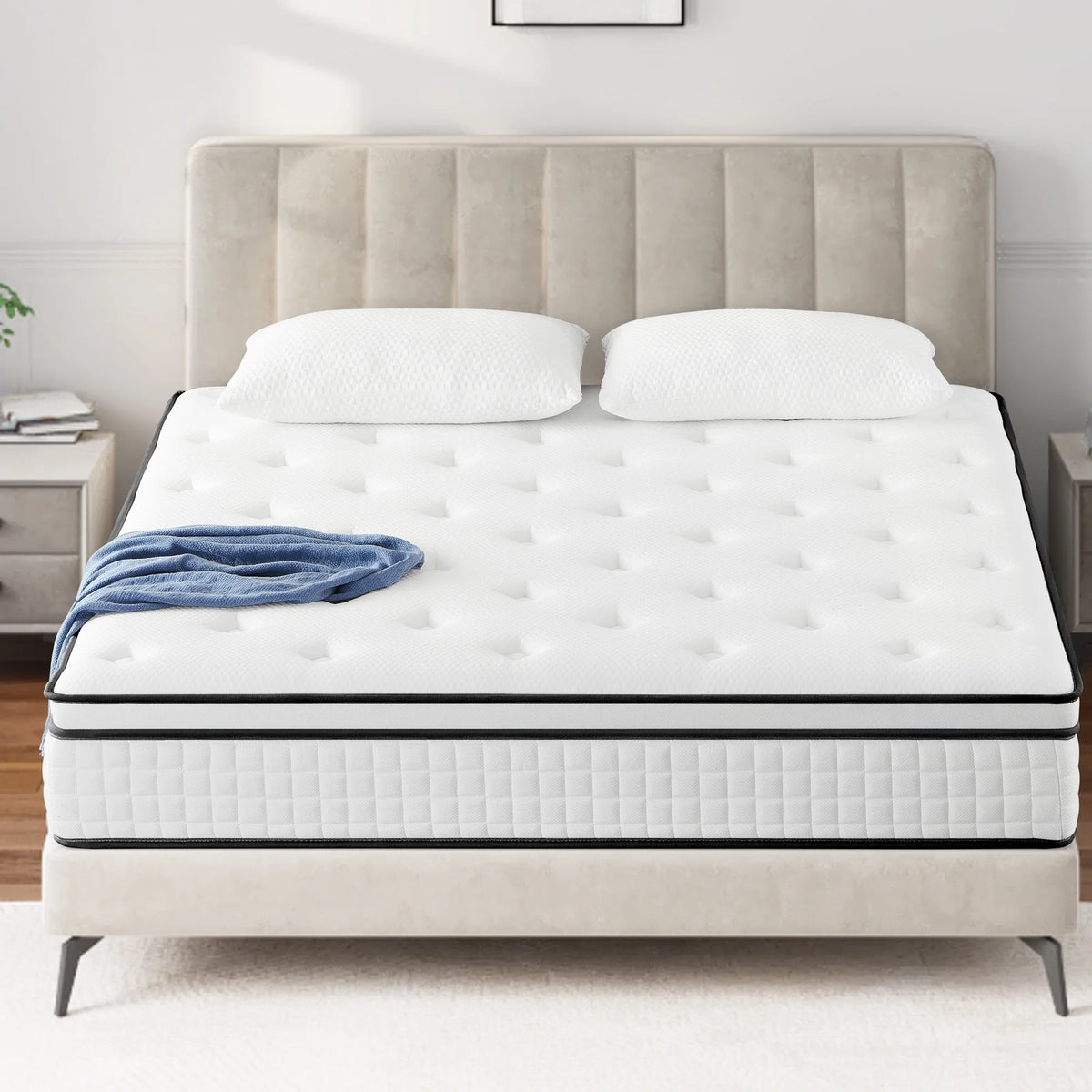 Queen 12 Hybrid Innerspring Gel Memory Foam Mattress H66673