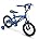 14" Gloss Blue Kids Bike T3741