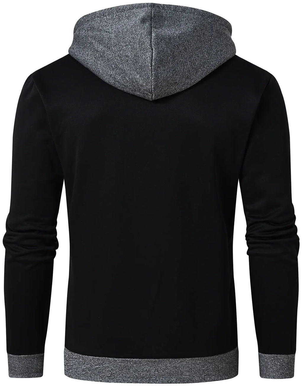 Black Fleece Zipper Hoodie V865023