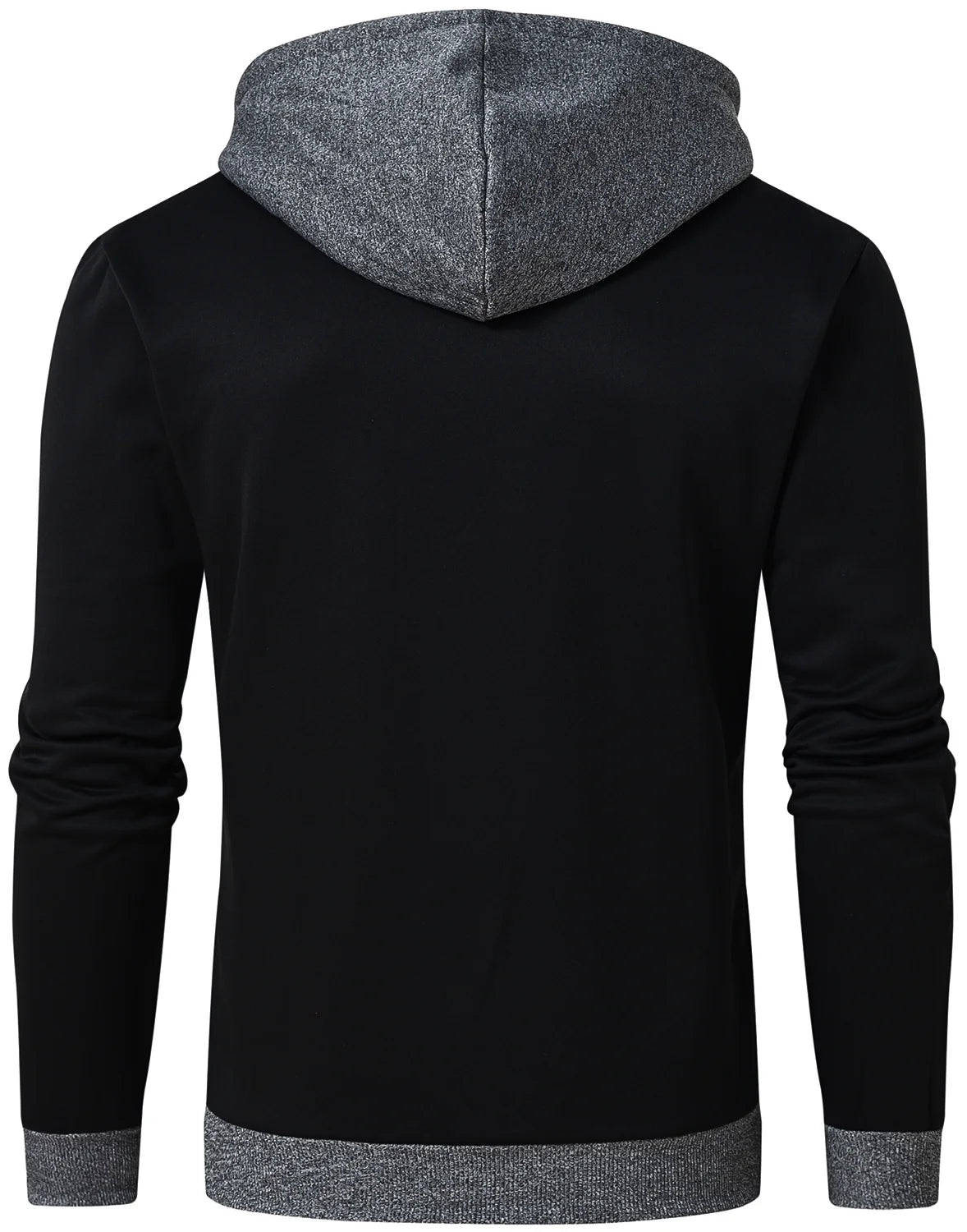 Black Fleece Zipper Hoodie V865023