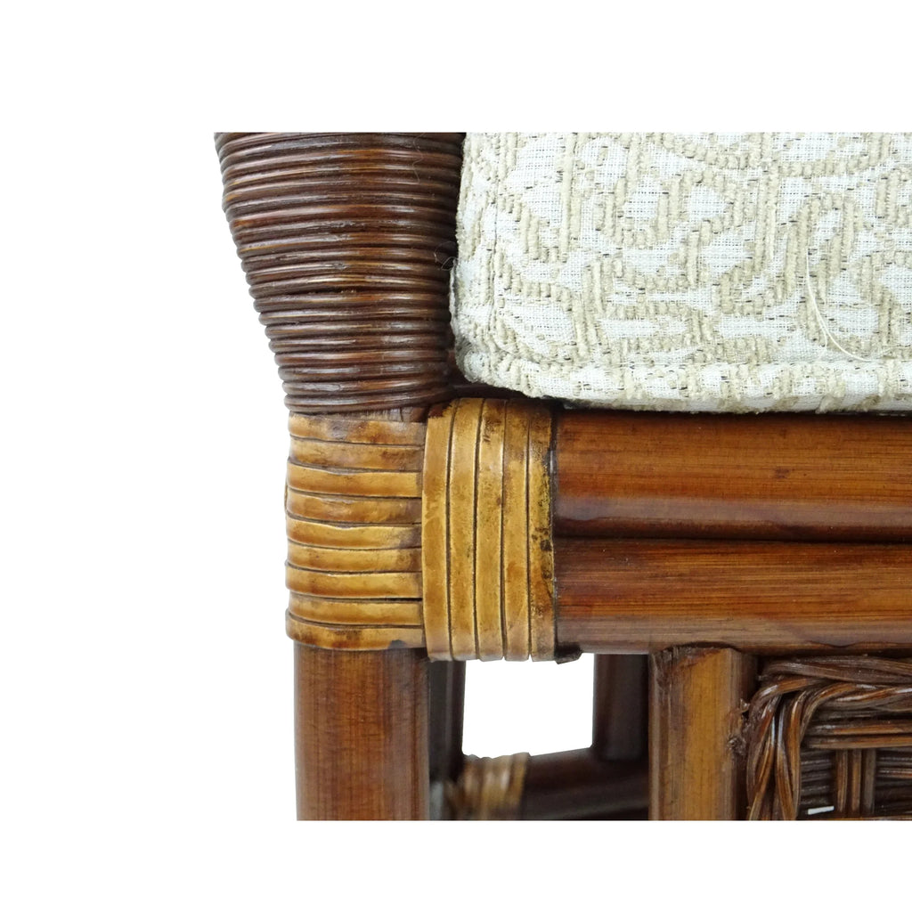 Natural Rattan Ottoman with Cushion M183330