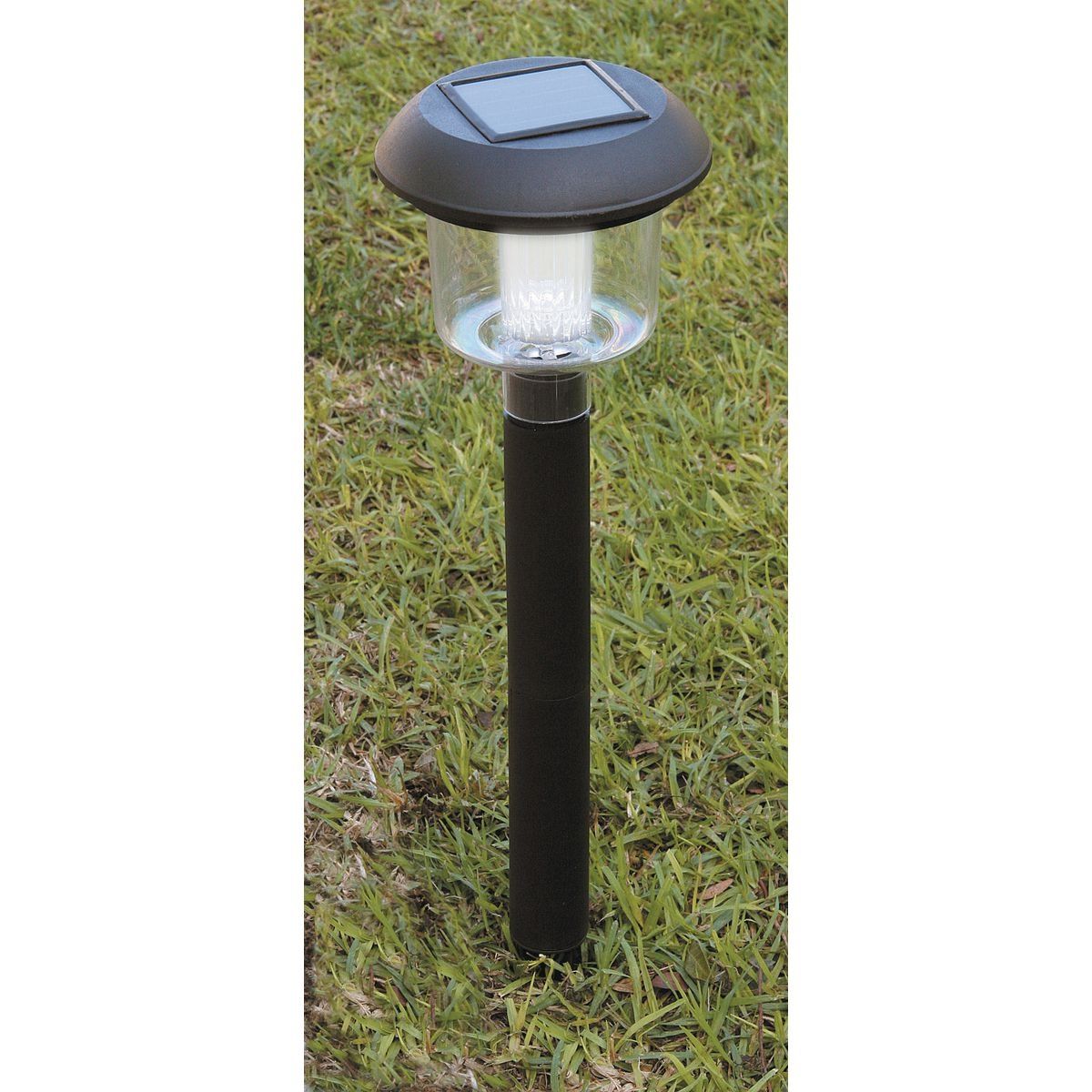 Solar LED Matte Black Pathway Lights, 4 Pack U726