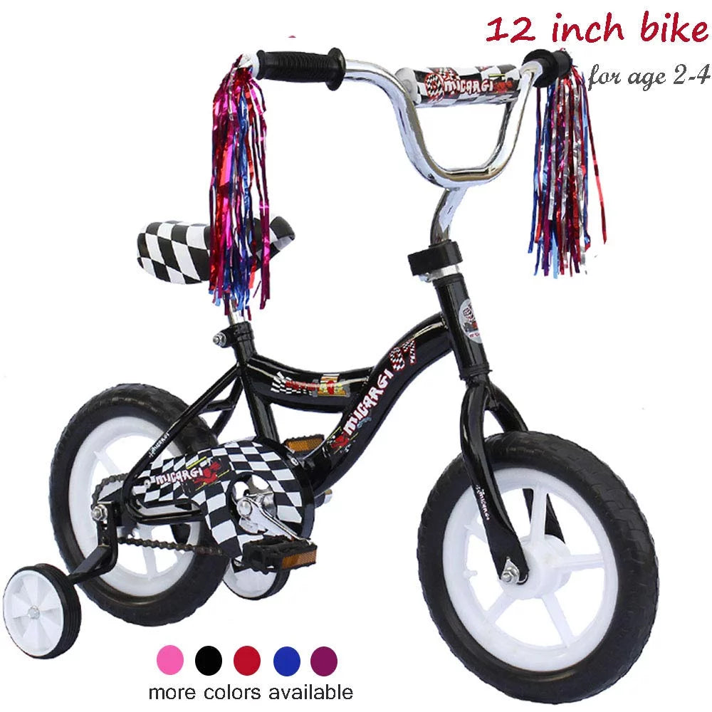 12 Kid's Beginner Bicycle Foam Tire Black C897