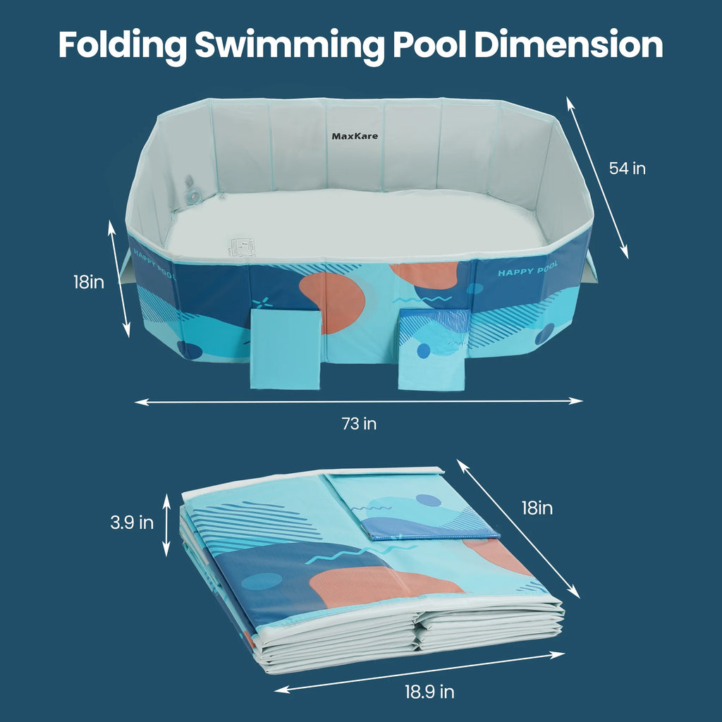 Foldable Swimming Pool Blue T188420