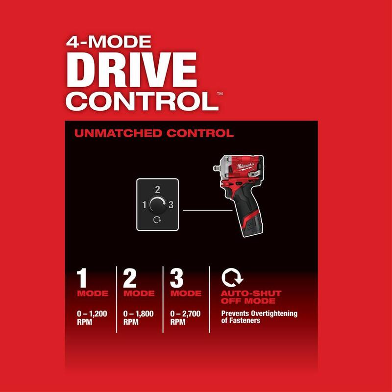 12V Lithium-Ion Brushless Cordless 3/8 in. Impact Wrench Kit M5503