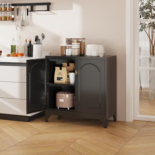 75" Tall White Metal Storage Cabinet with 4 Shelves I951