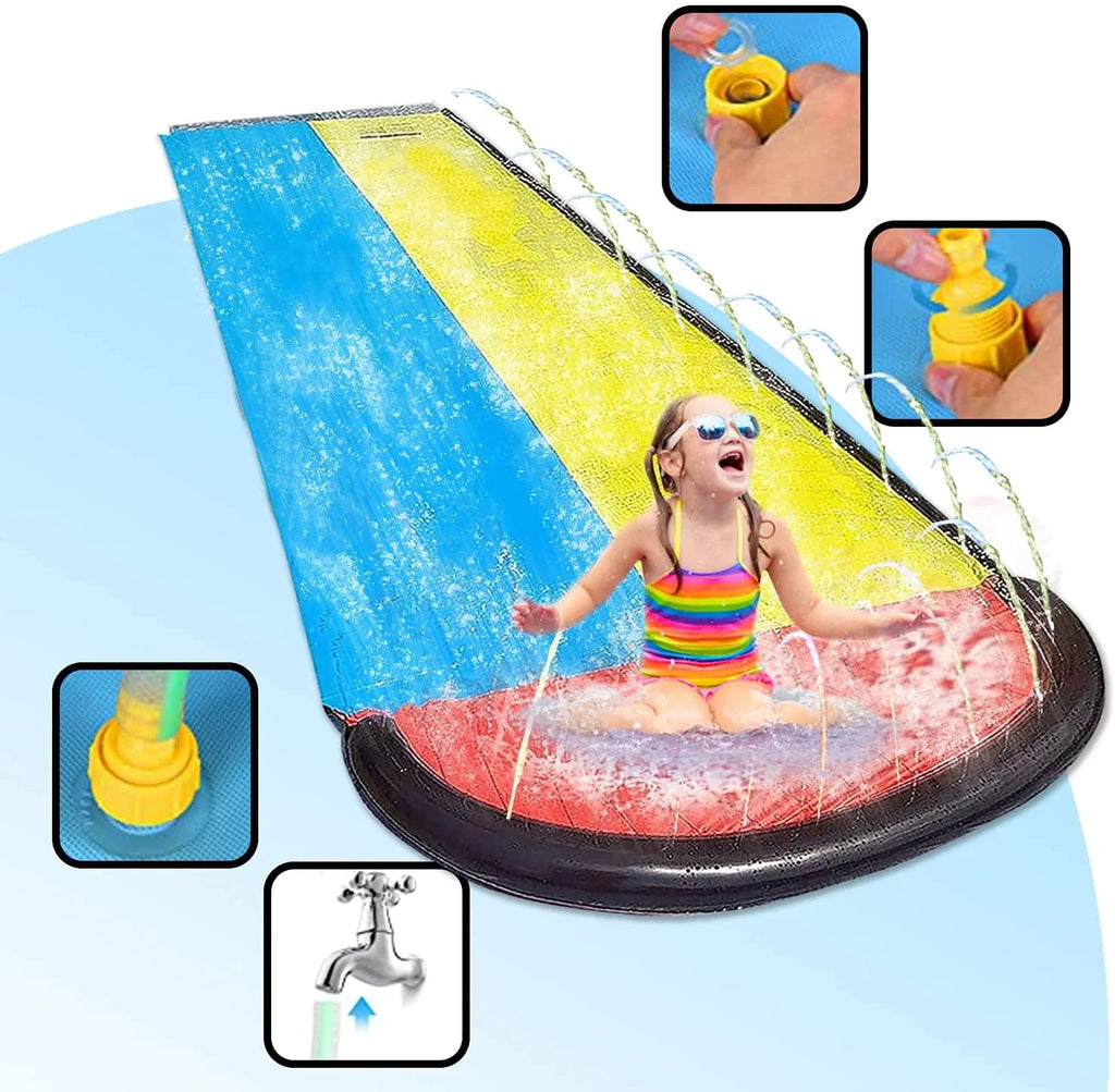 15.5ft Heavy Duty Slides and Crash Pad Y544874