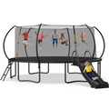 12FT Trampoline with Slide and Ladder Q90575