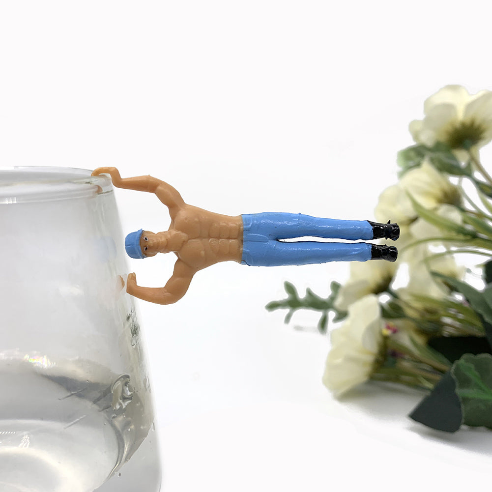 8Pcs Mini Simulated People Dollhouse Pendant Decor D93239
