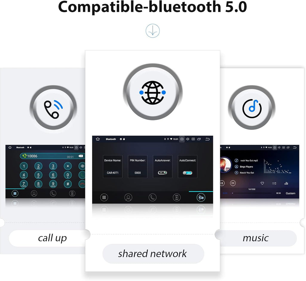 9 Inch Android Car Stereo with Navigation Carplay Android Auto DSP Radio Y82882