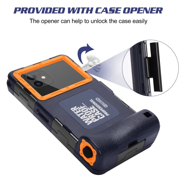 Waterproof Protective Case for Phones Up to 6.9 Inch with Lanyard G914754
