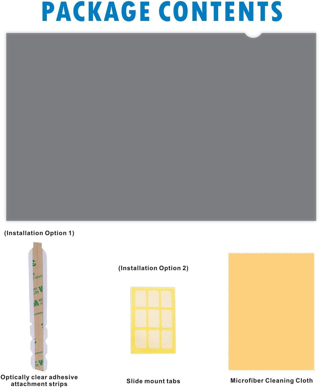 21.5-Inch Widescreen Monitor Privacy Screen Filter, Pack of 2 L3463
