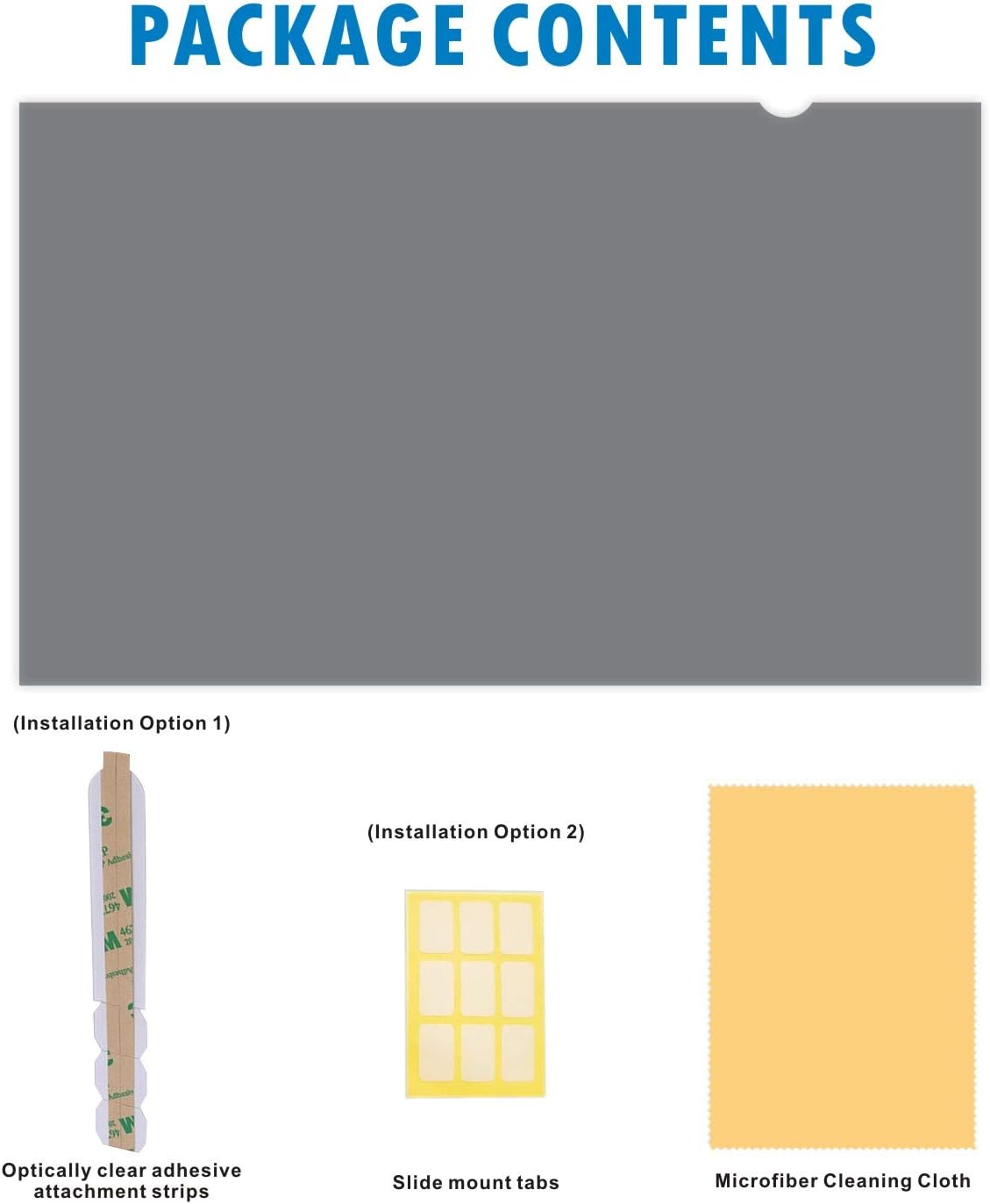 21.5-Inch Widescreen Monitor Privacy Screen Filter, Pack of 2 L3463