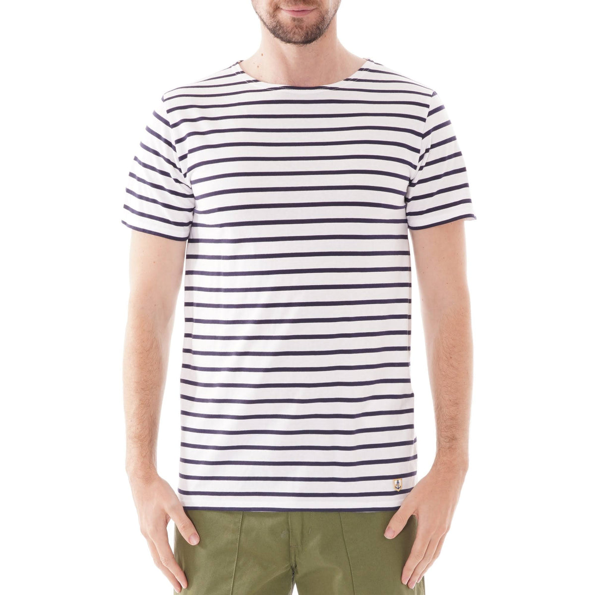 Navy White Mariniere Tee Z3731