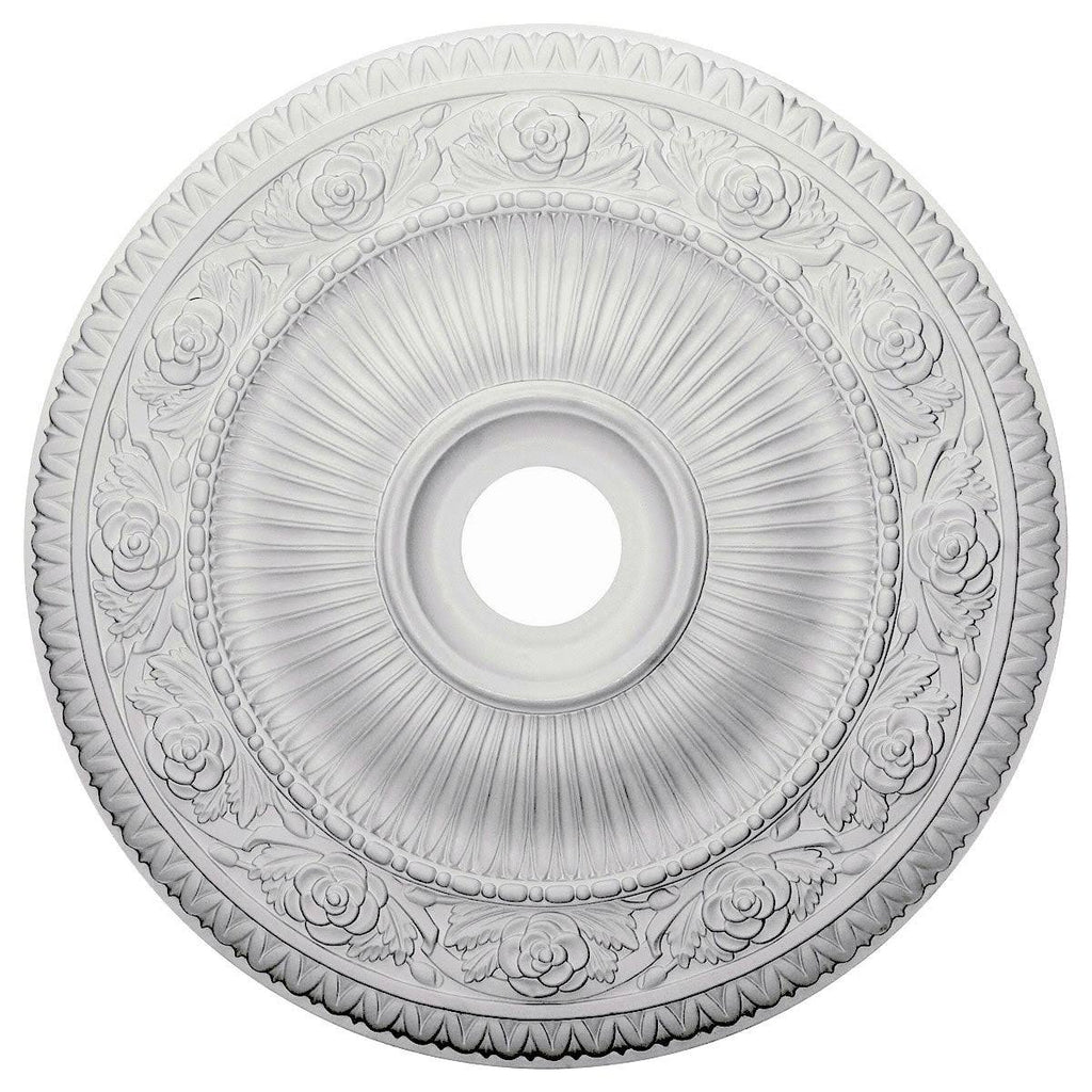 24 1/4x22OD x 3 7/8x22ID x 2x22P Hand-Painted Bronze Ceiling Medallion K764