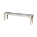 Shaker Style Solid Parawood Bench R979654