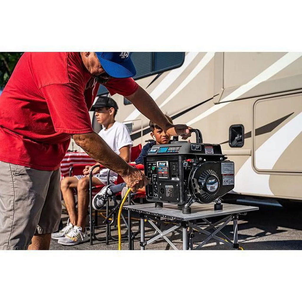 Portable Gas-Powered Generator with Carrying Handle, 1200W, Black/Gray Y82457