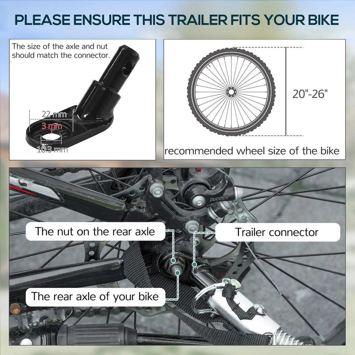 Foldable Bike Cargo Trailer with Hitch Z336