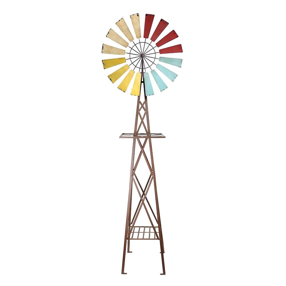 Metal Windmill Garden Stand M350