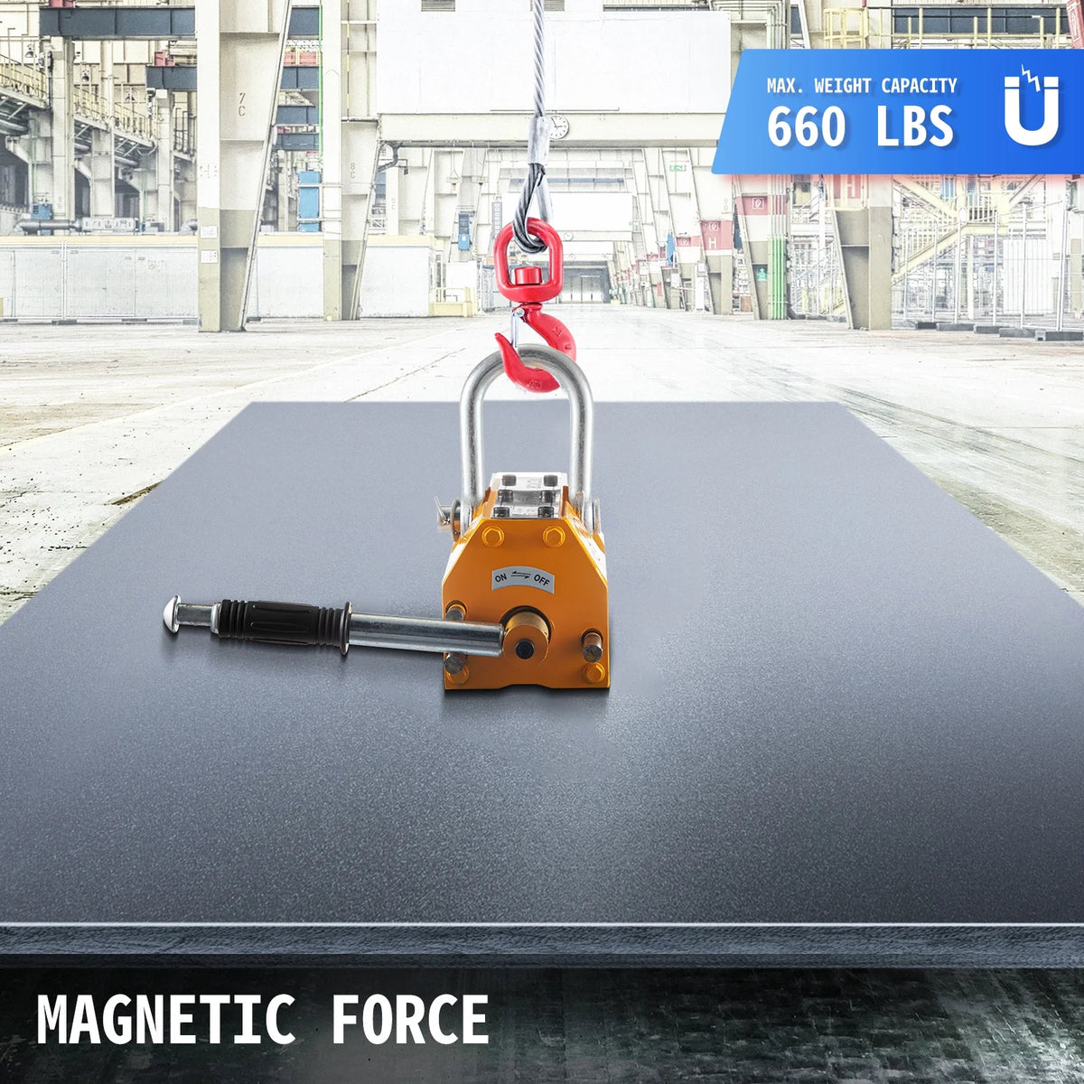 660lbs Steel Magnetic Lifter with Handle C73615
