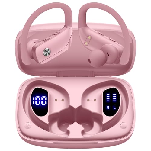 Wireless Bluetooth Earbuds with Earhooks Built-in Mic Black X31041
