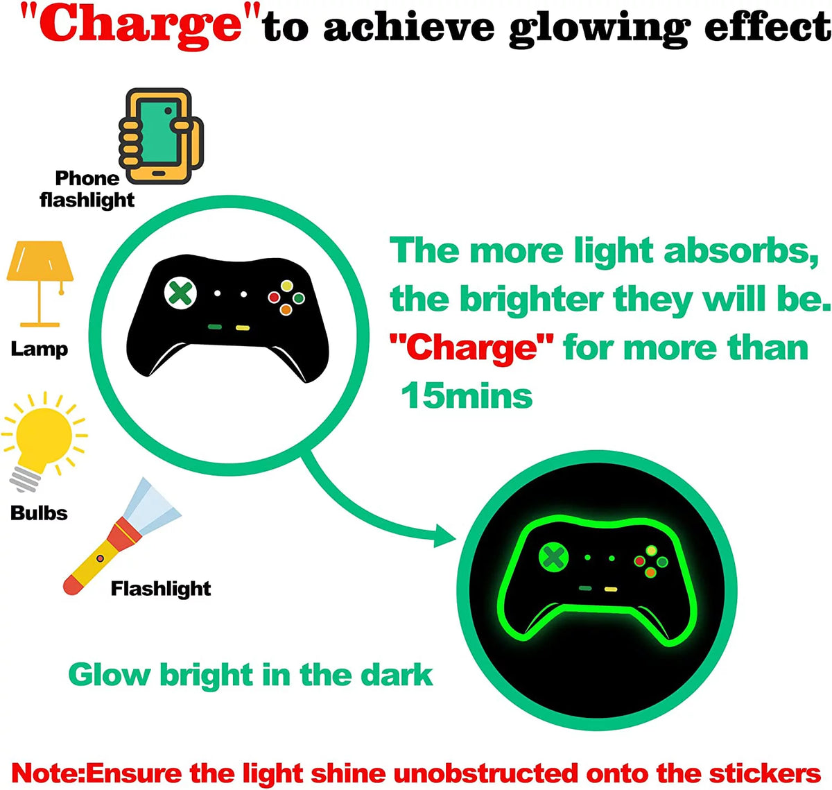 Glow in The Dark Wall Decals H8093
