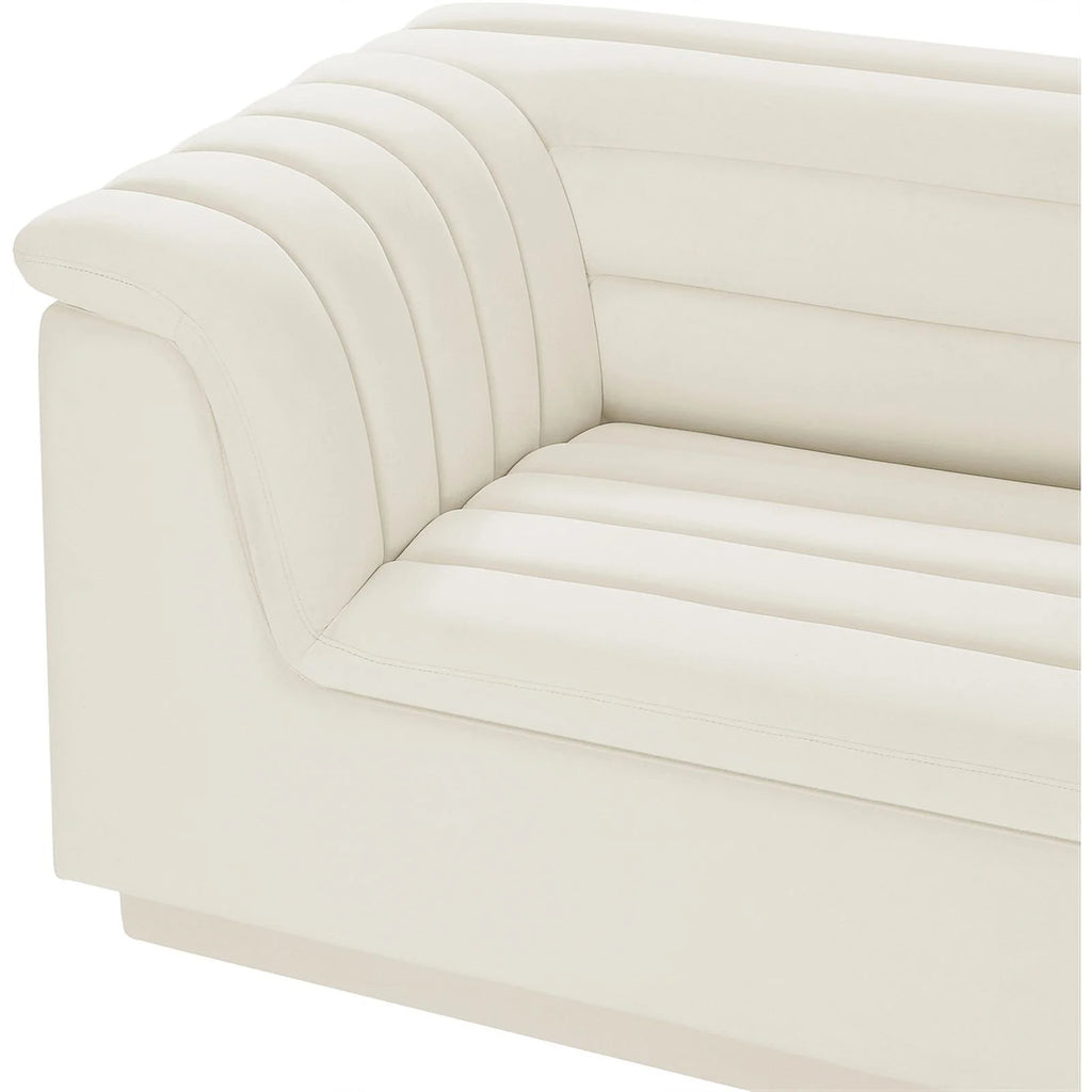 Cream Velvet Modular Sofa V1416
