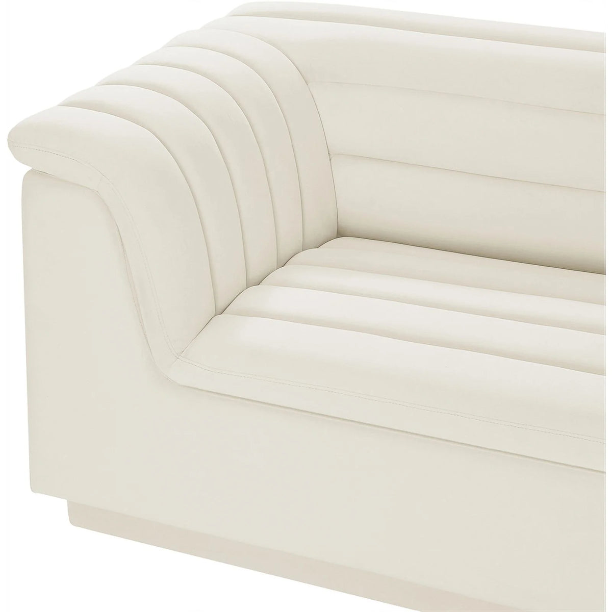 Cream Velvet Modular Sofa V1416