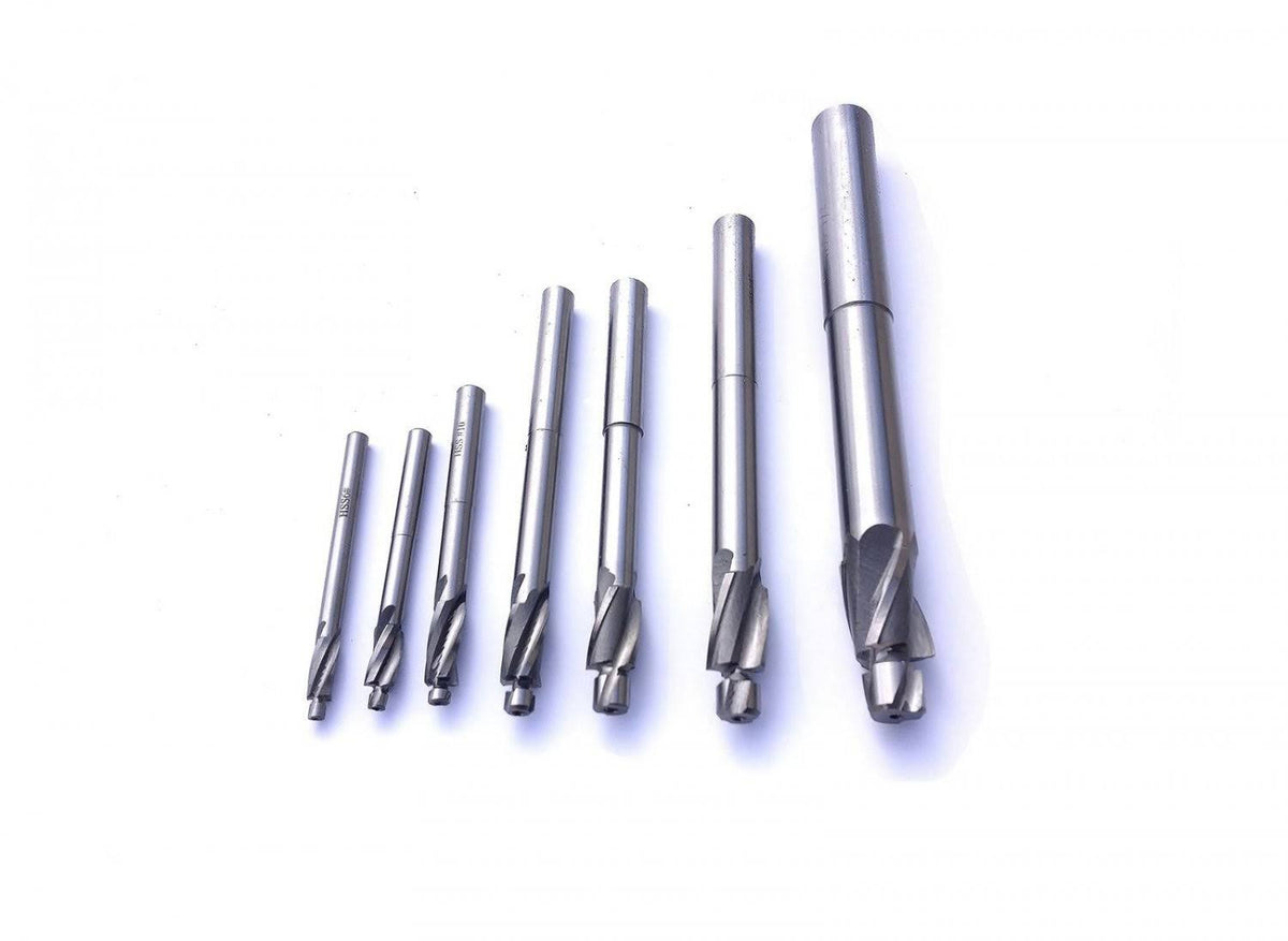 7 Piece HSS 3 Flute Solid Pilot Counterbore Set A964863